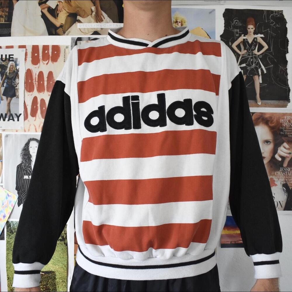 Vintage Run DMC inspired Adidas crewneck. [COPY] [COPY]